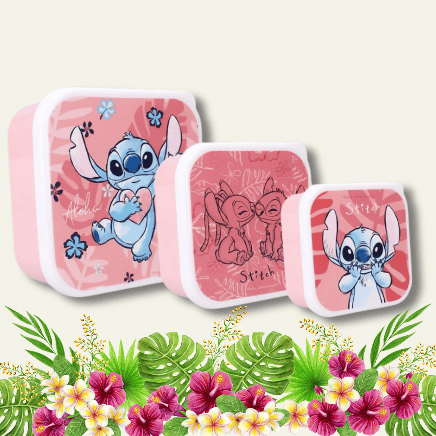 Stitch Snackdoosjes Set | Pauzes vol vrolijkheid