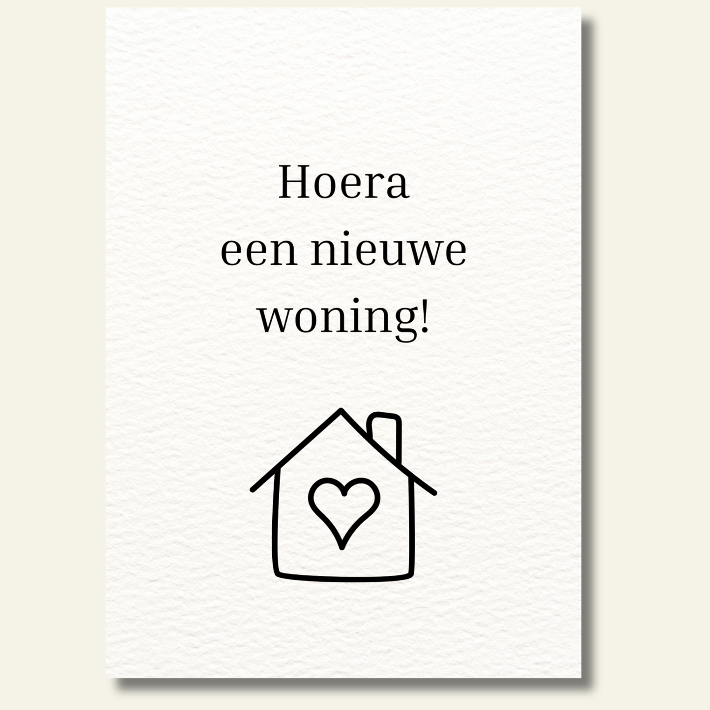 Hoera een nieuwe woning!