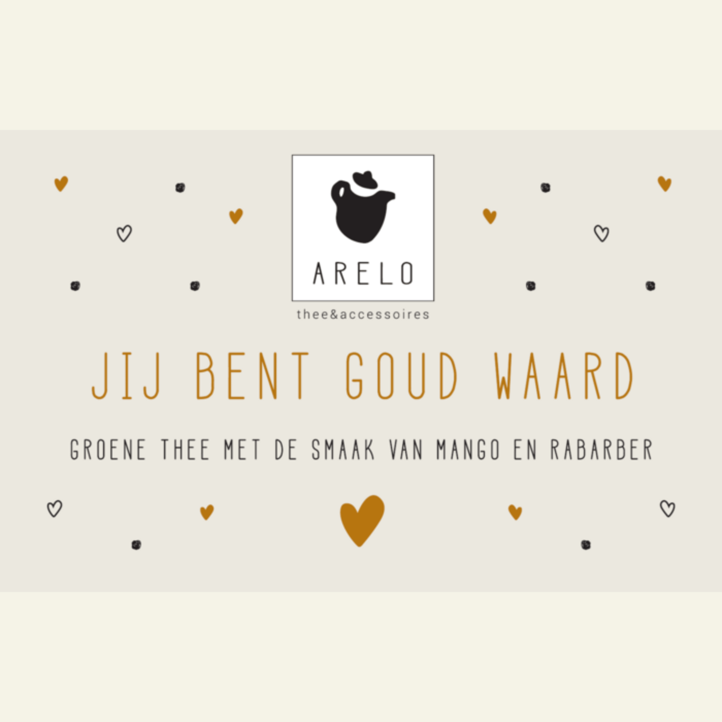 Theedoosje Jij bent goud waard