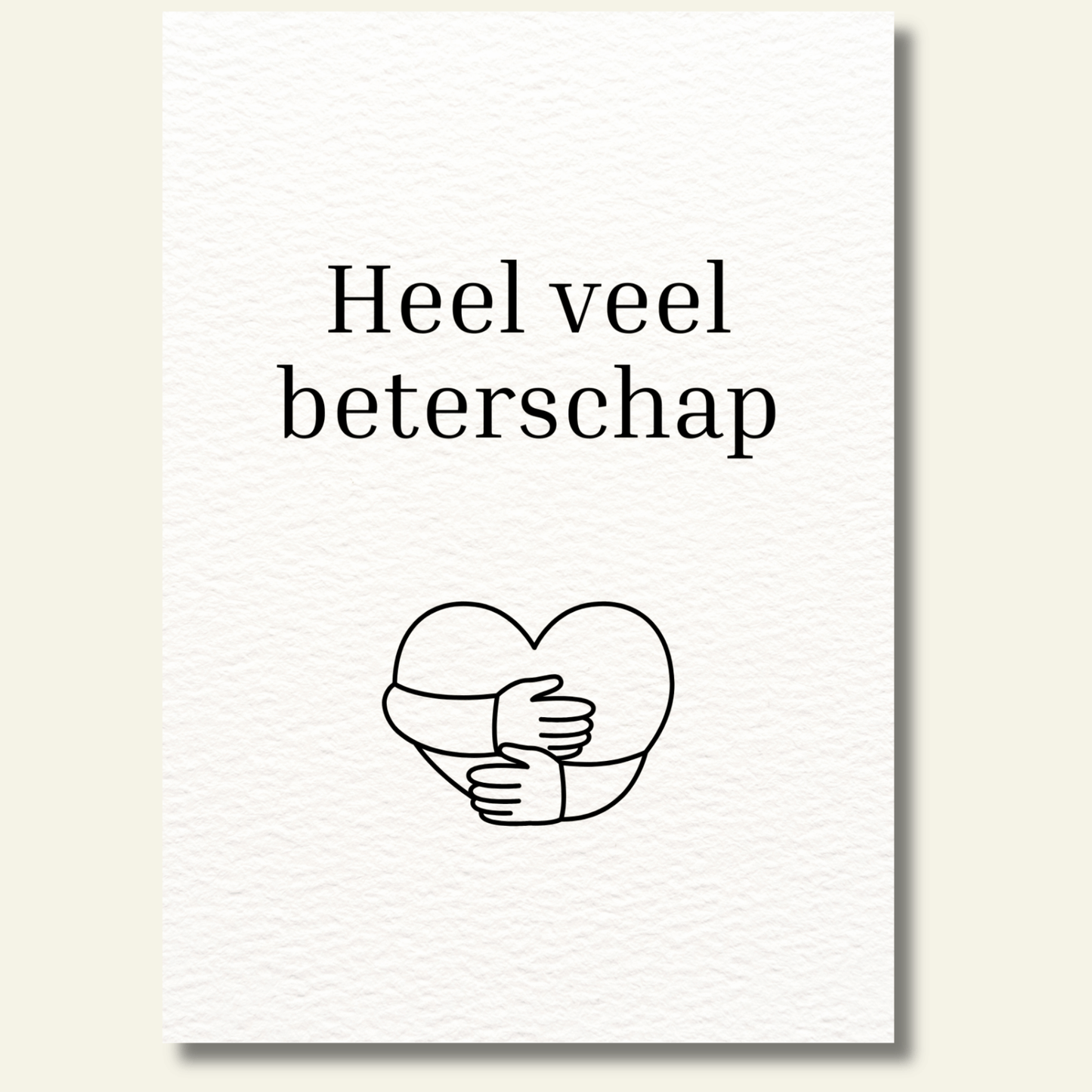Heel veel beterschap kaartje