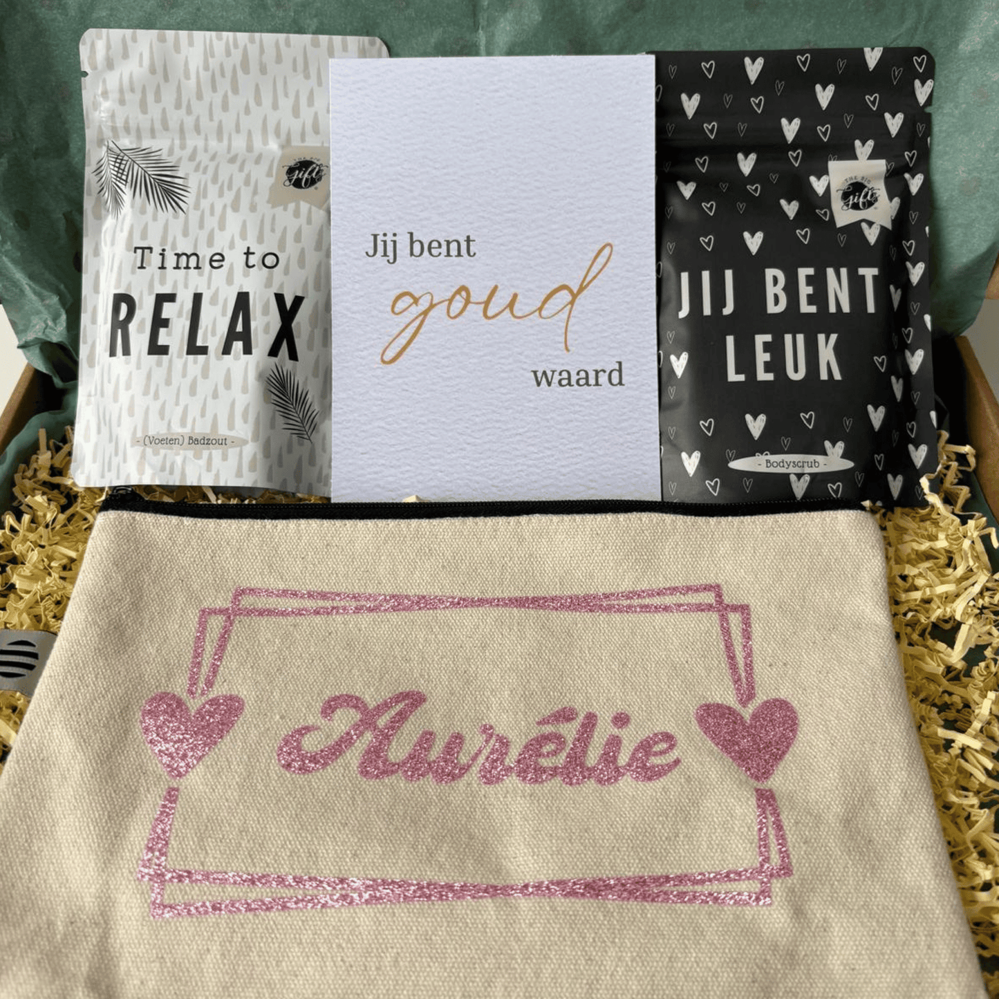 Brievenbuscadeau Relax, jij bent goud waard