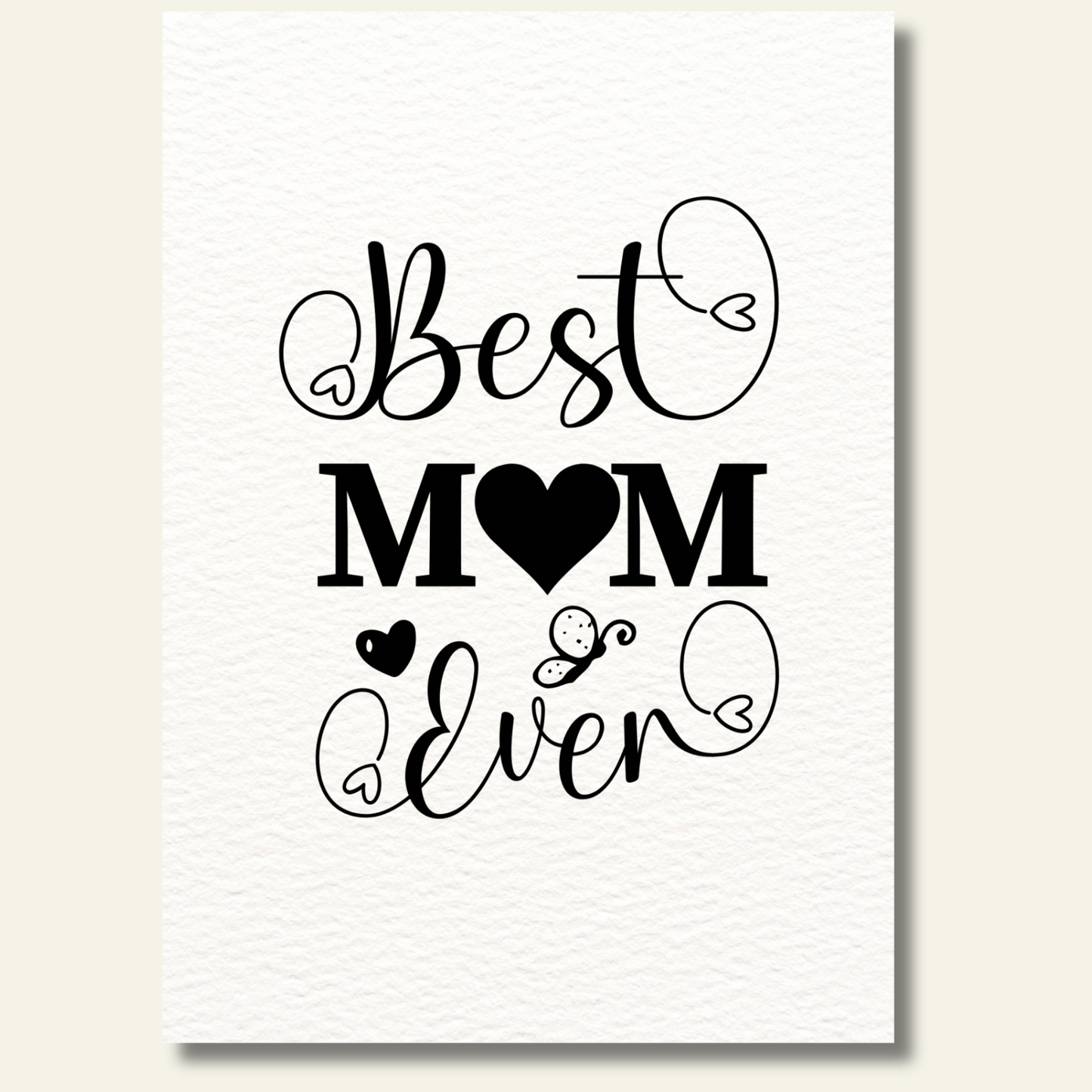 Best Mom Ever kaartje