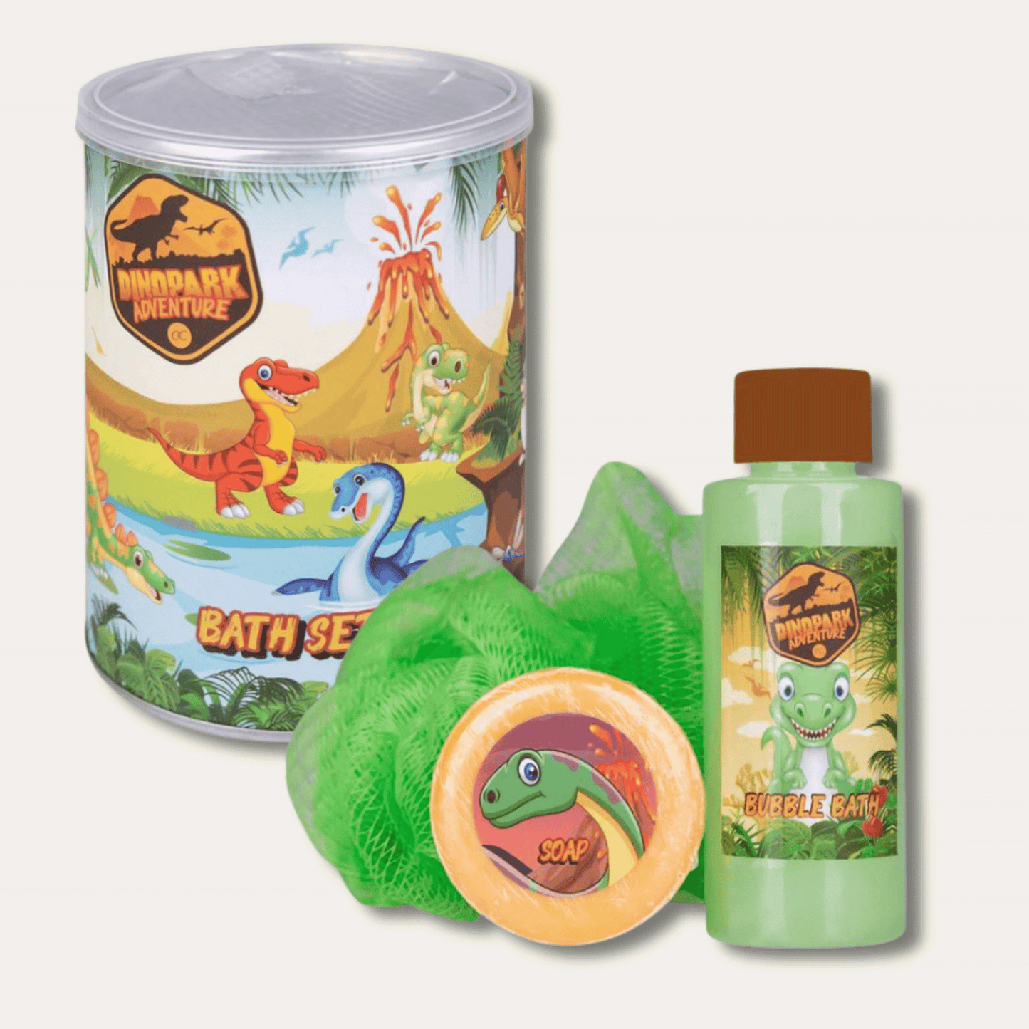 Dino Park Adventure Bath Set | Badpret voor kleine avonturiers!
