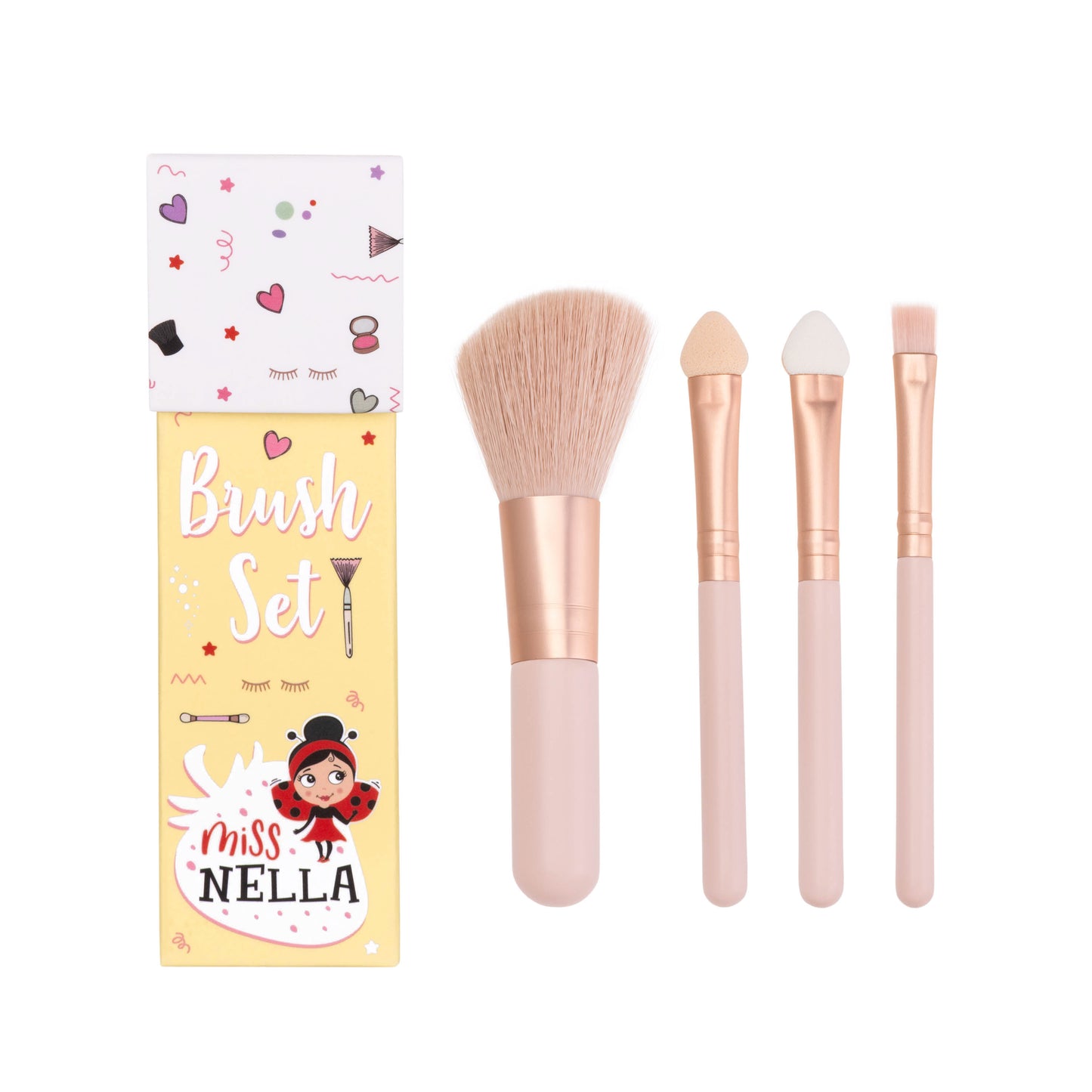 Miss Nella Kinder Make-up Borstelset | creativiteit en glans voor kleine beautyfans!