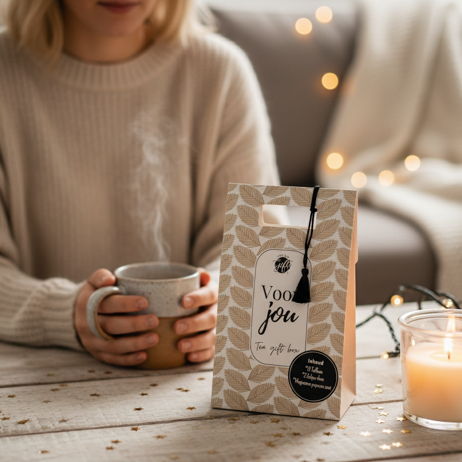 LAATSTE STUKS | Een warm moment van rust in een doosje vol liefde | Tea gift box