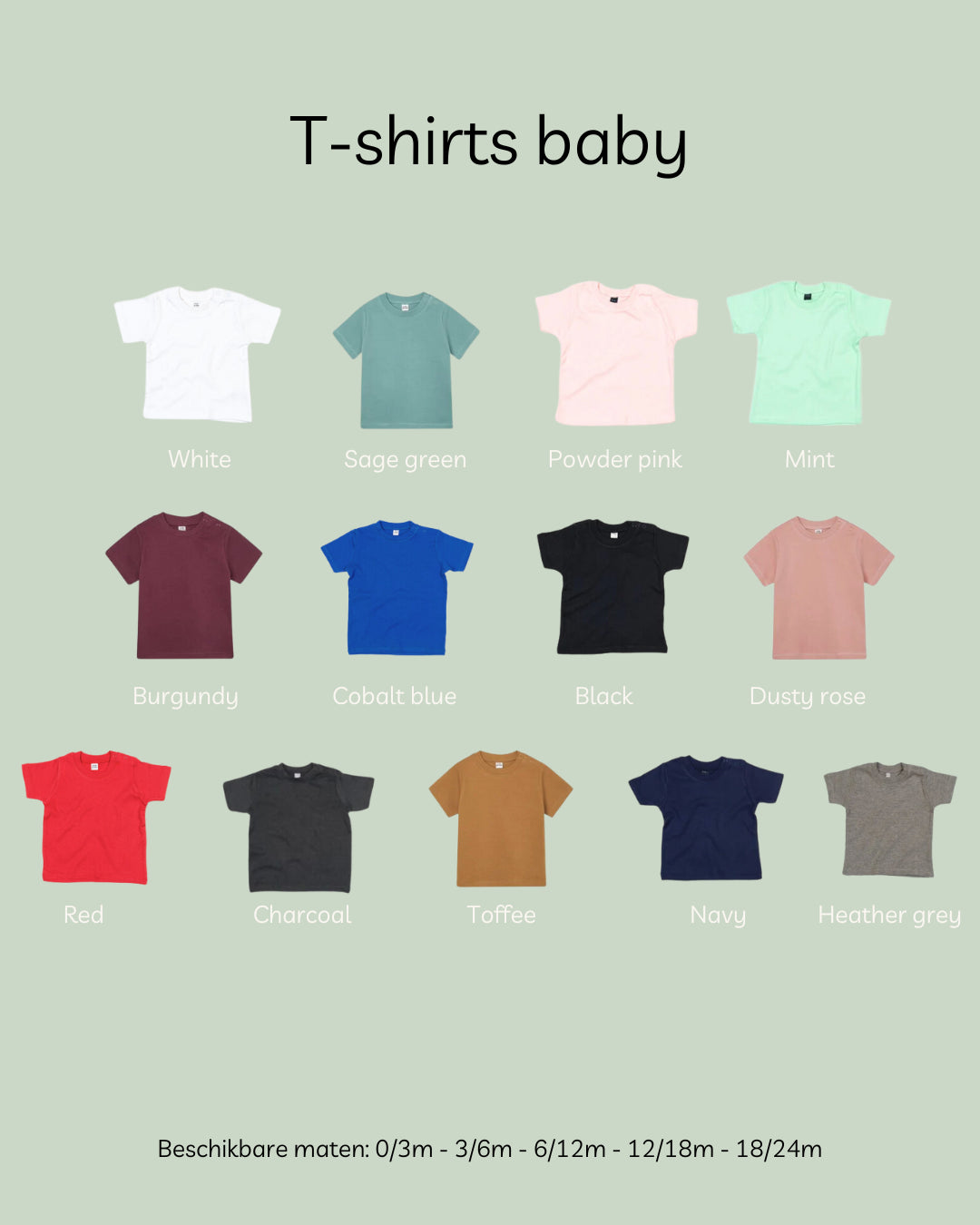 Baby T-shirt | eigen tekst, knus en persoonlijk