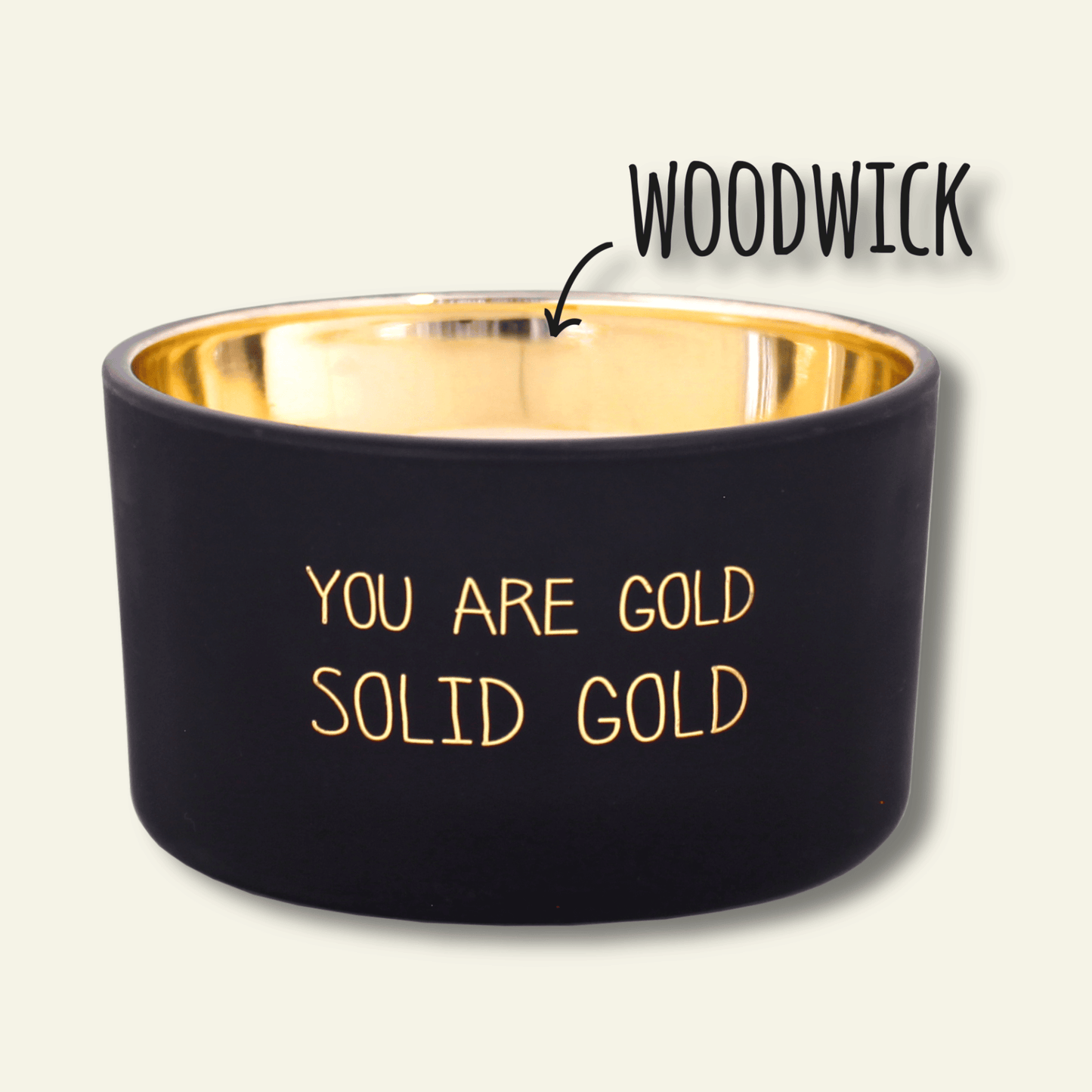 LAATSTE STUK | Een gouden gebaar vol warmte | Sojakaars “You Are Gold”