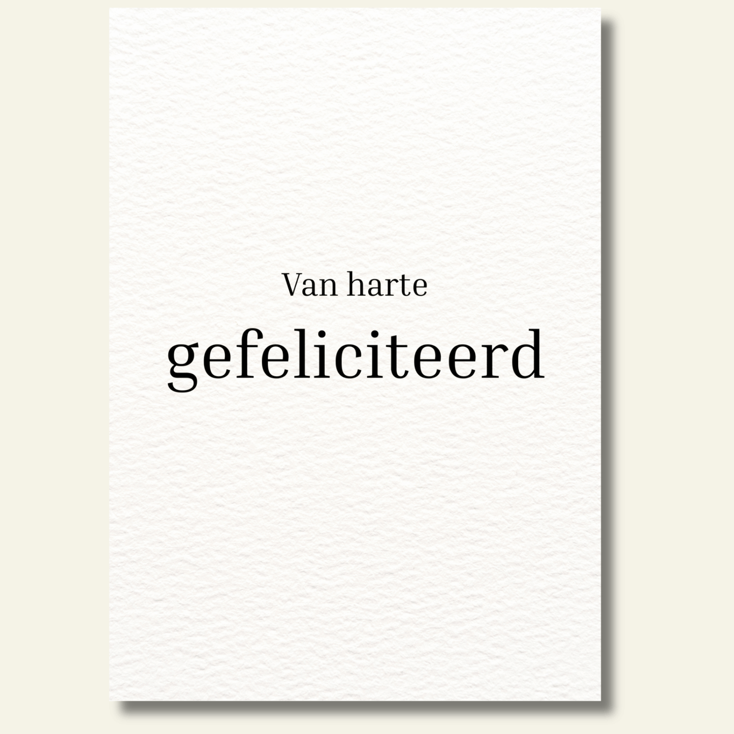 Van harte gefeliciteerd kaartje