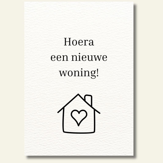 Hoera een nieuwe woning!