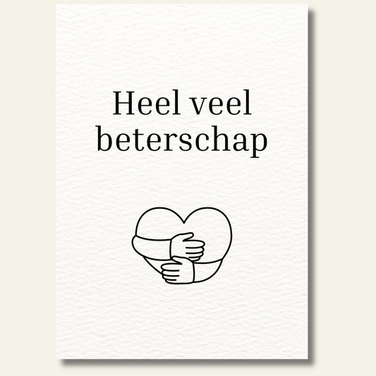 Heel veel beterschap kaartje
