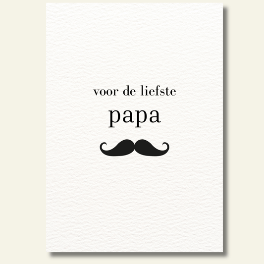 Voor de liefste papa kaartje stoer