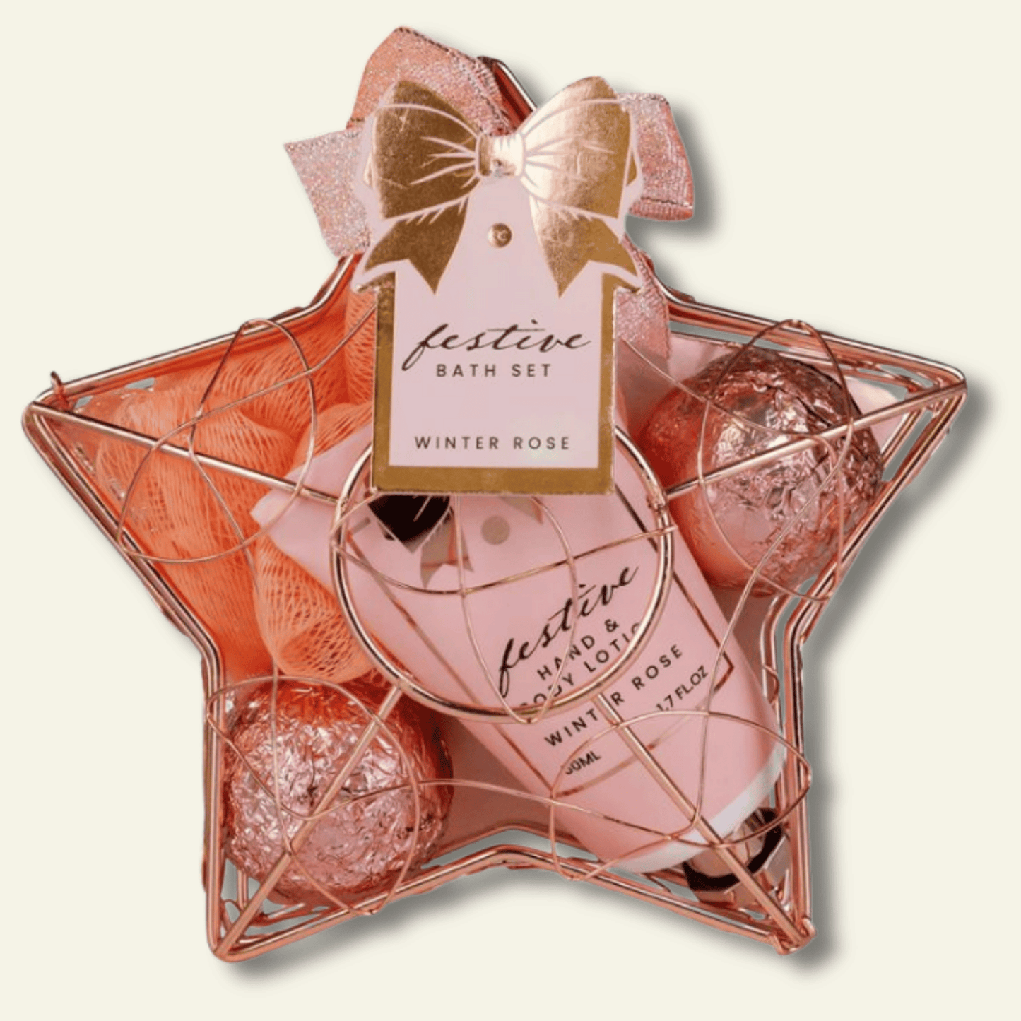 LAATSTE STUKS | Festive Bath Set: Luxe self-care in een stervormige mand