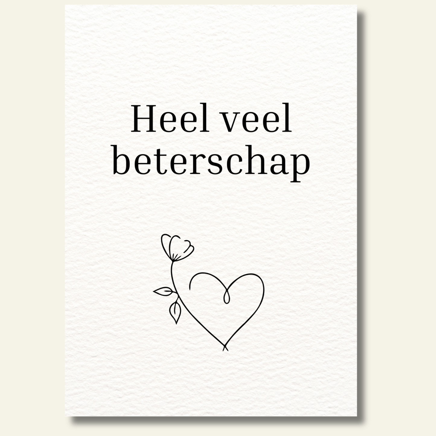 Heel veel beterschap kaartje