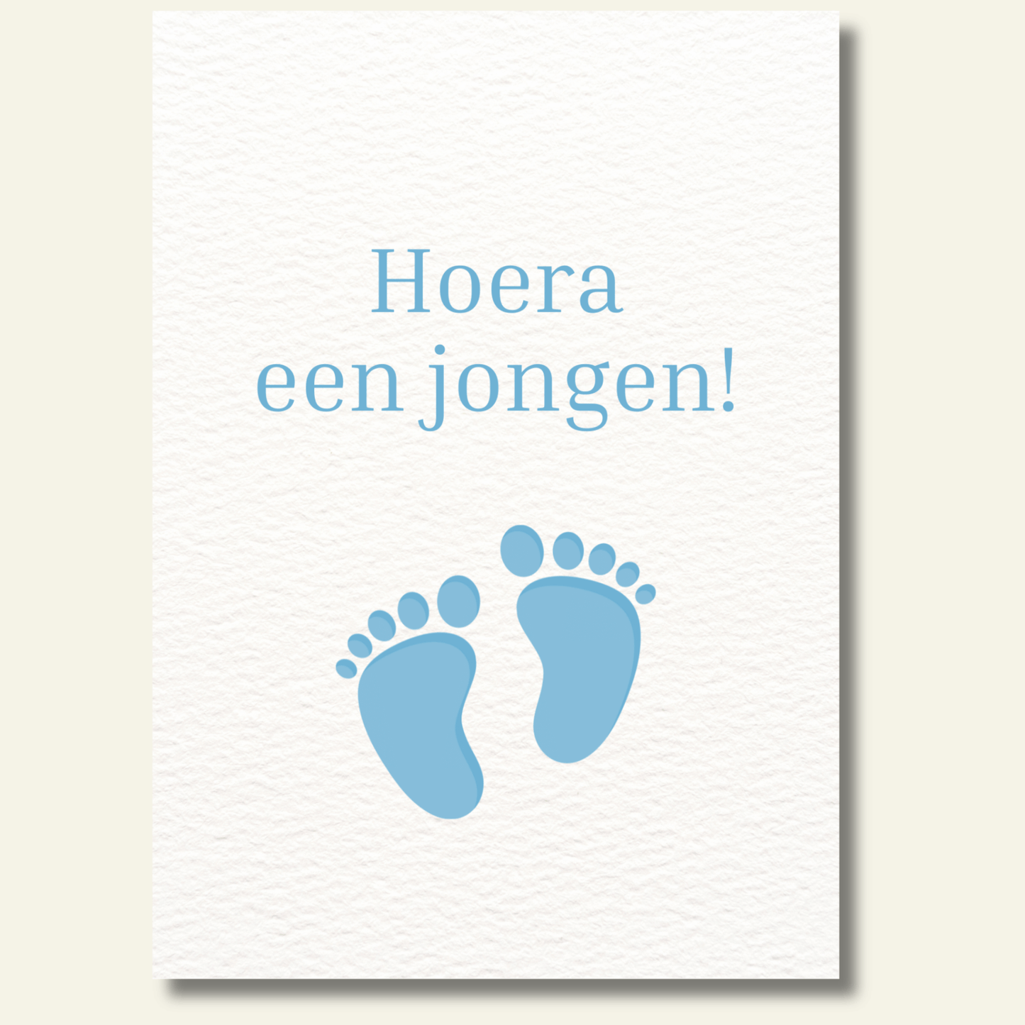 Hoera een jongen kaartje