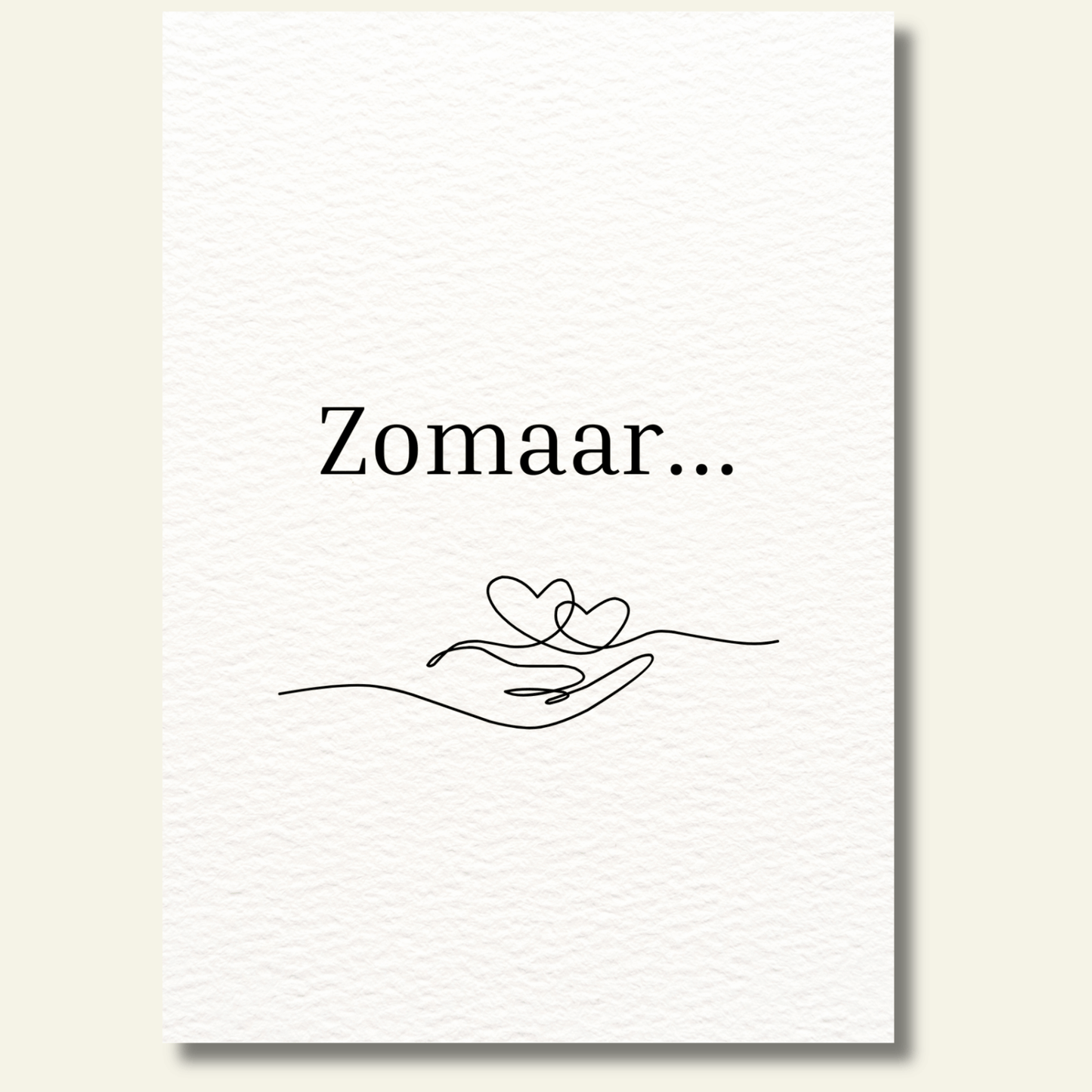 Zomaar… kaartje