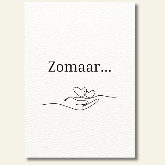 Zomaar… kaartje
