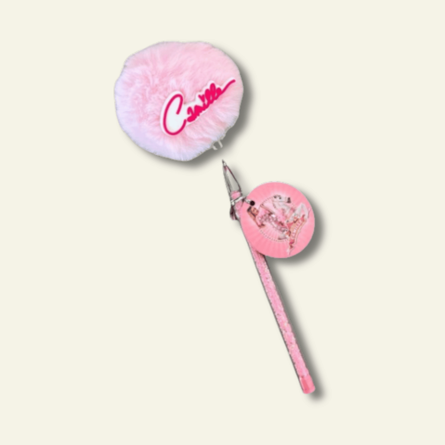 Camille balpen met roze pompon | Schrijven wordt een feestje! ✨🖊️
