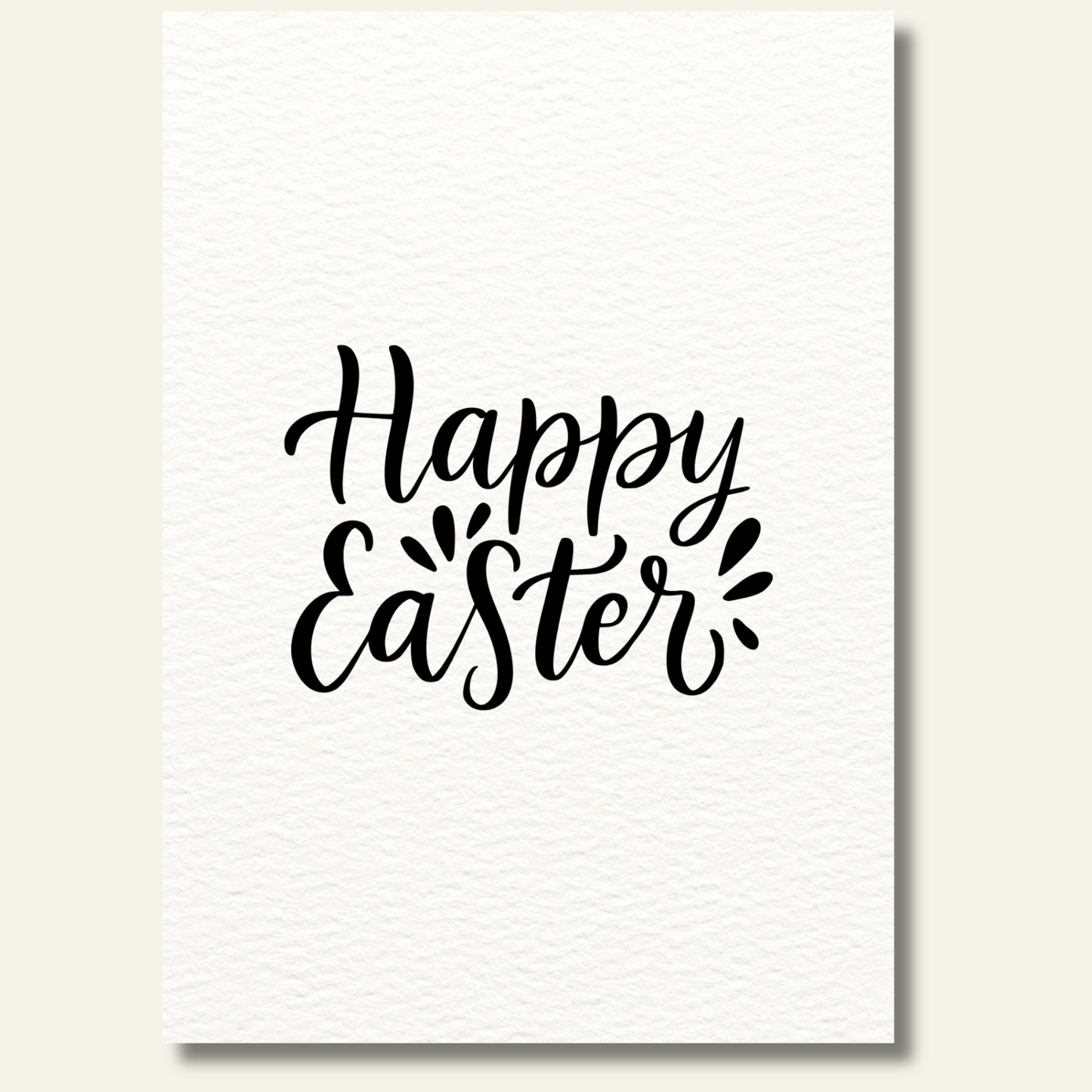 Happy Easter – Tijdloos zwart design