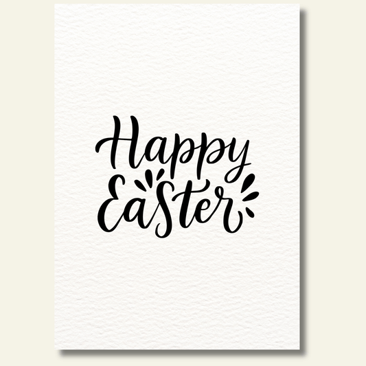 Happy Easter – Tijdloos zwart design