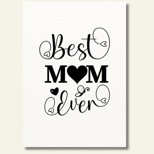Best Mom Ever kaartje