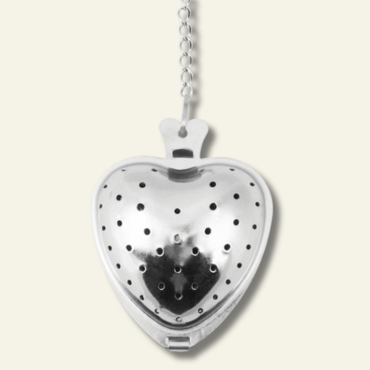 Thee-ei hartvorm met uitlekschaaltje