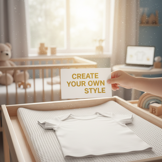 Baby T-shirt | eigen tekst, knus en persoonlijk