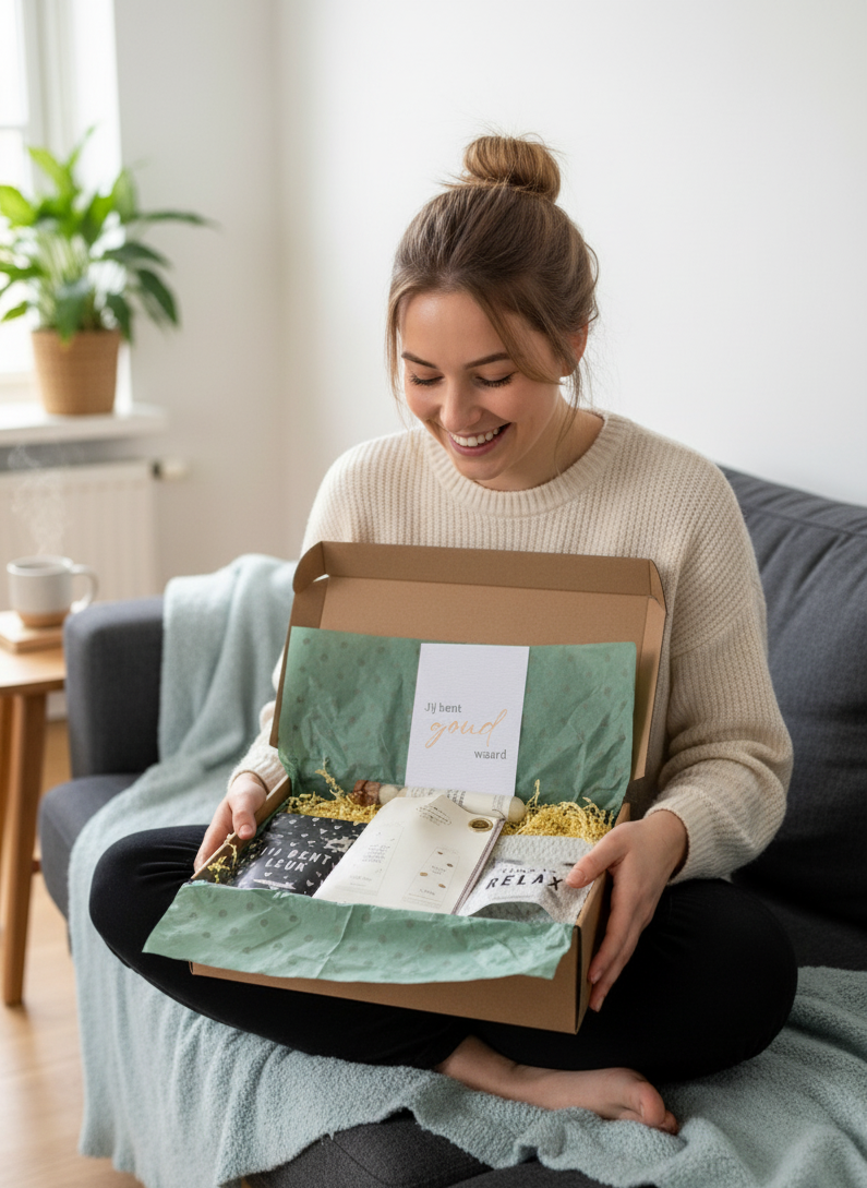 Brievenbuscadeau ‘Jij bent goud waard’