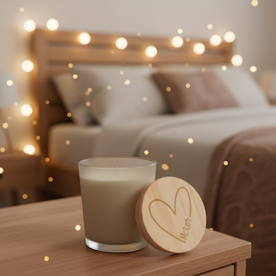 Warmte met een Persoonlijke Touch | Geurkaars met Houten Deksel