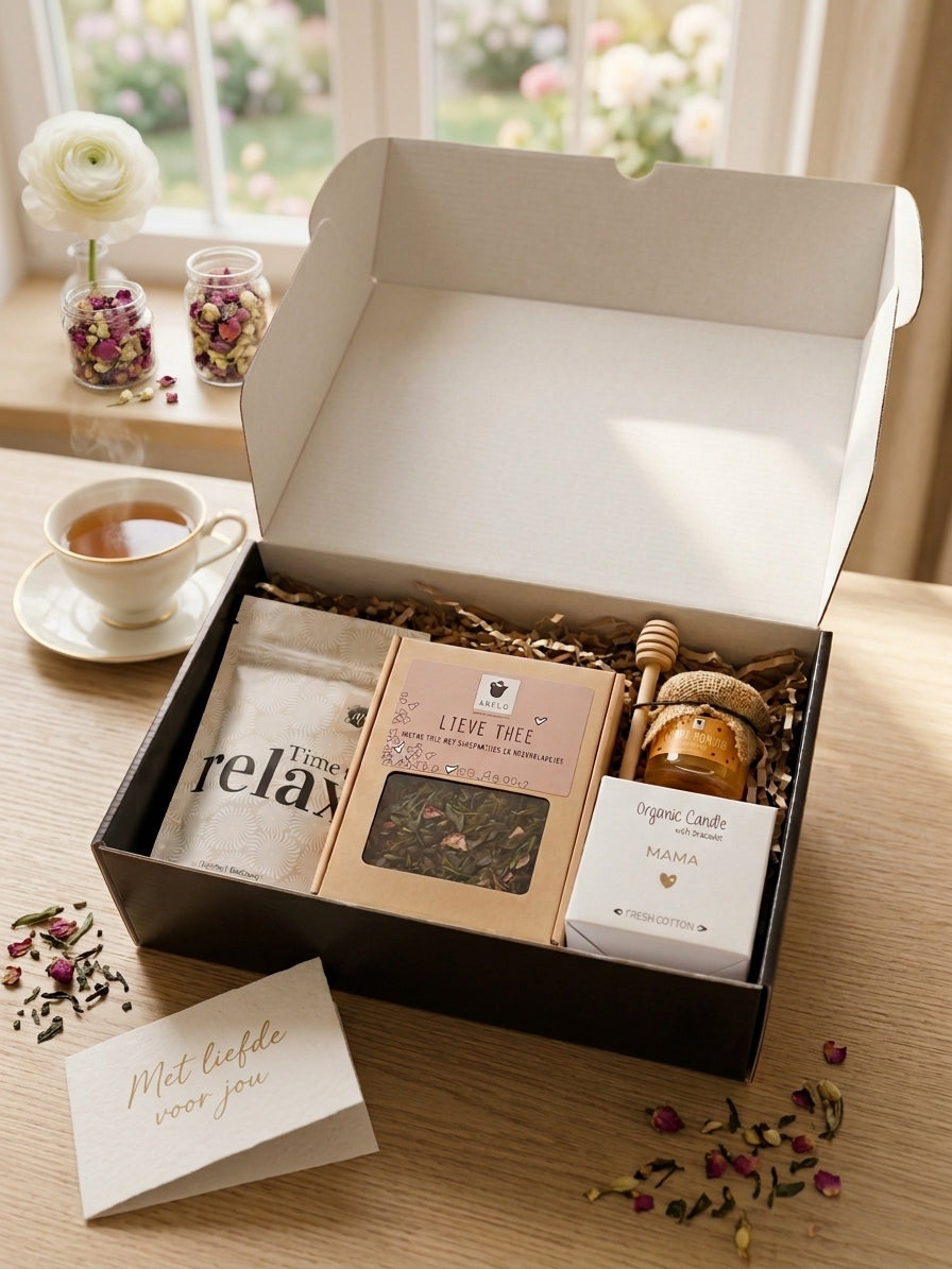 Een momentje voor mama | Liefdevolle Mama cadeaubox