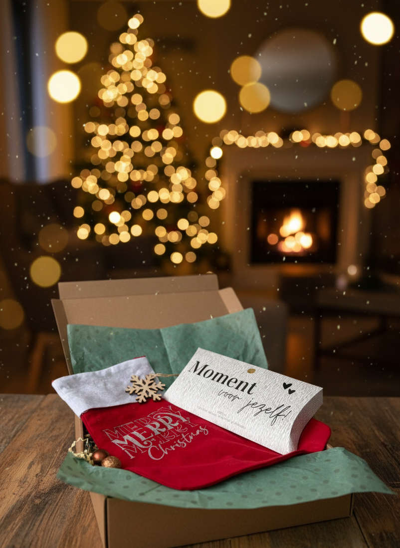 Brievenbuscadeau ‘Moment voor jezelf’ Kersteditie