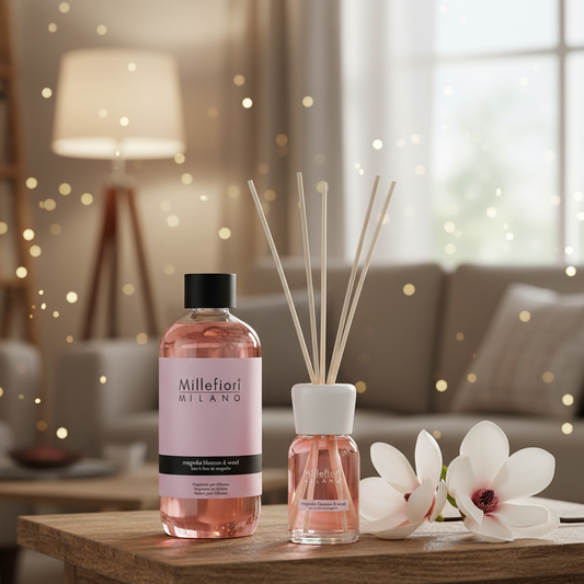 Millefiori Milano Reed diffuser Refill | Magnolia Blossom & Wood