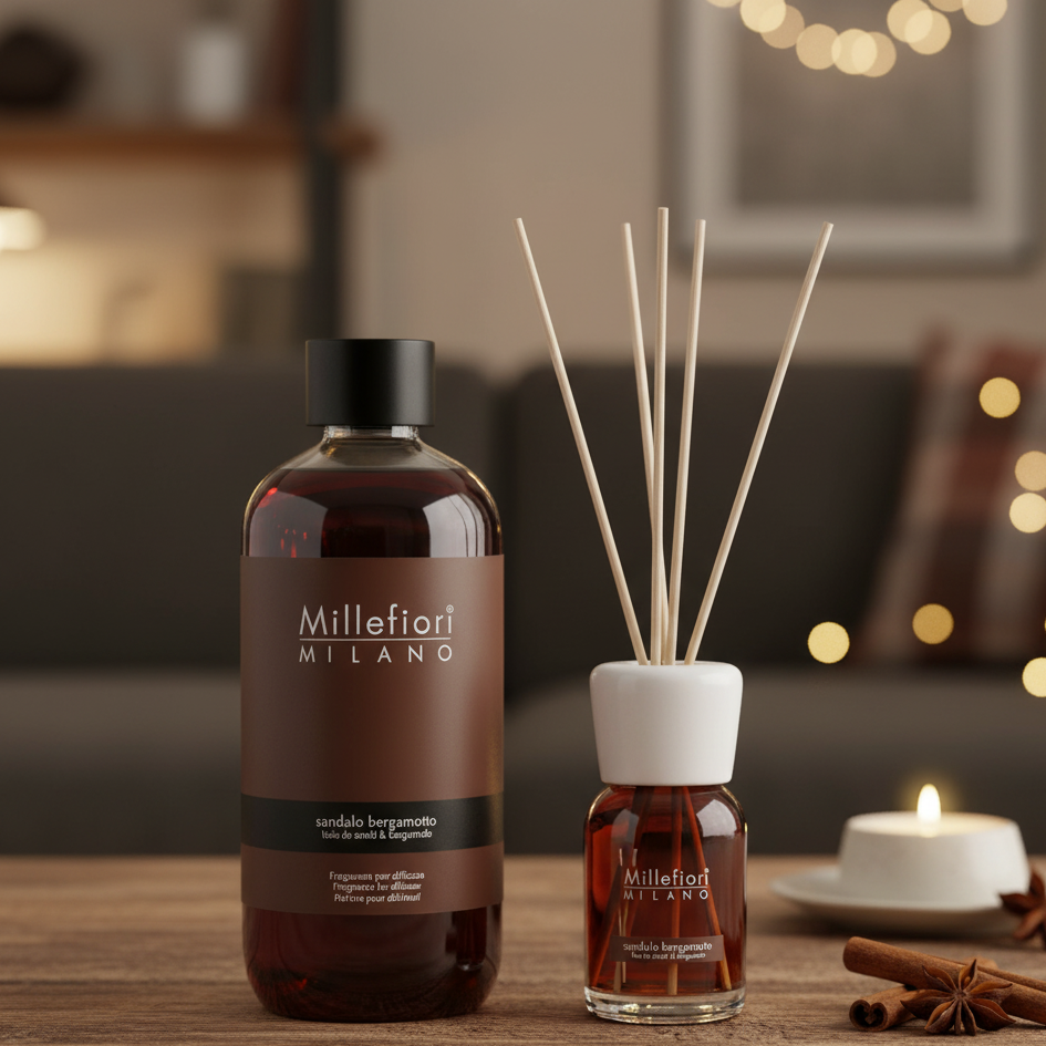 Millefiori Milano Reed diffuser Refill | Sandalo Bergamotto