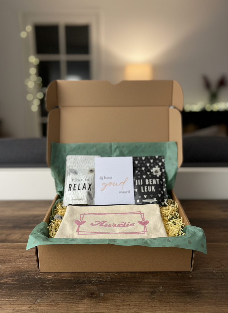 Brievenbuscadeau Relax, jij bent goud waard