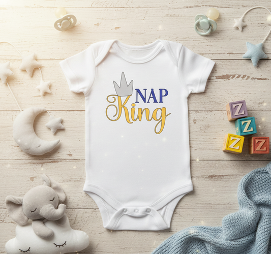 Babyromper Nap King | Comfortabel en schattig voor je kleine slaapheld