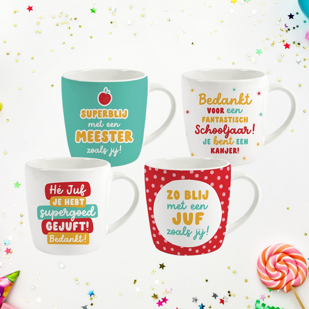 Tassen voor het einde van het schooljaar: een klein gebaar met een grote glimlach!