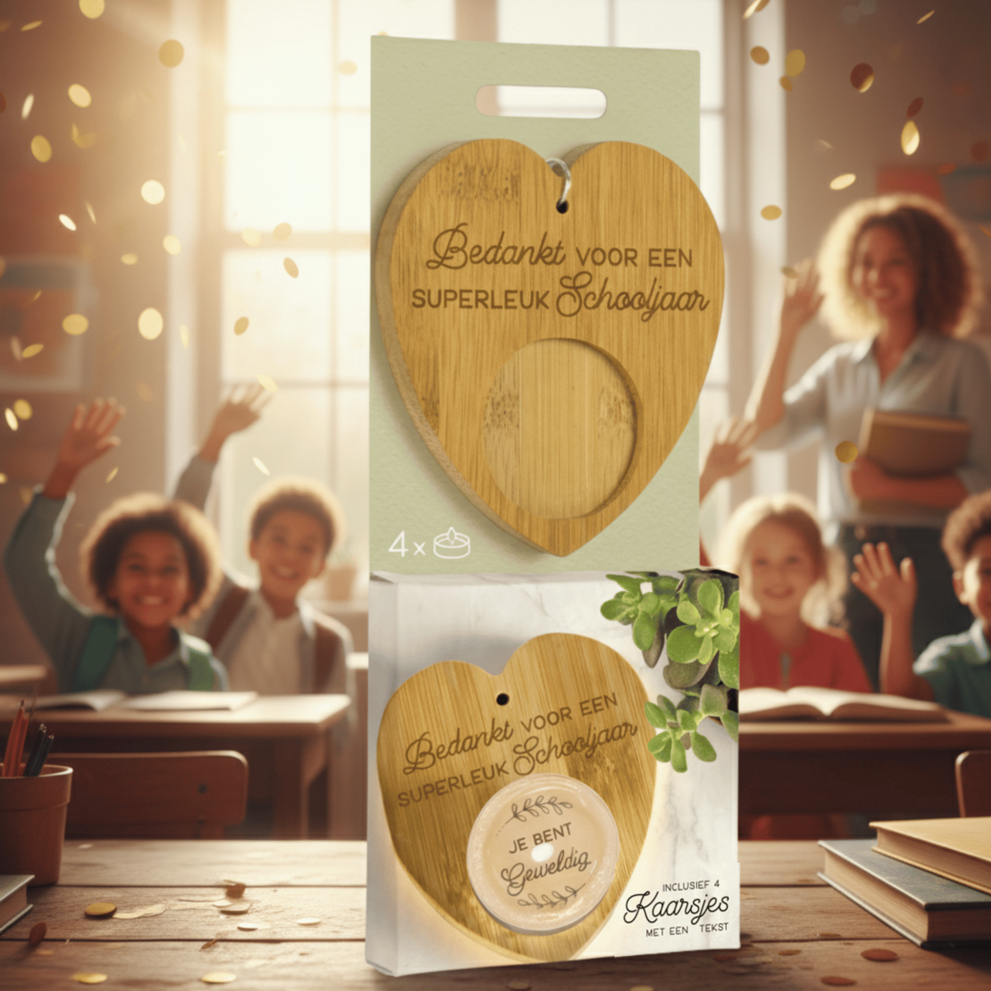 LAATSTE 2 STUKS | Verrassingskaarsje Schooljaar | een klein gebaar dat groots binnenkomt