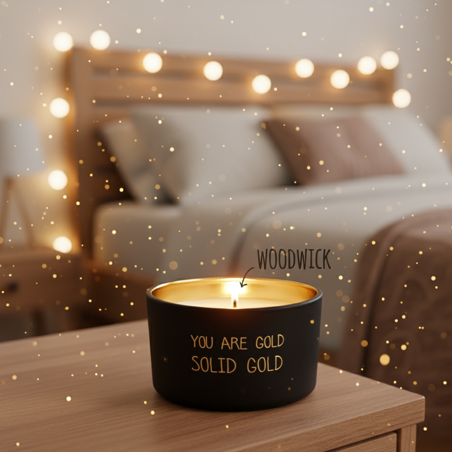 LAATSTE STUK | Een gouden gebaar vol warmte | Sojakaars “You Are Gold”