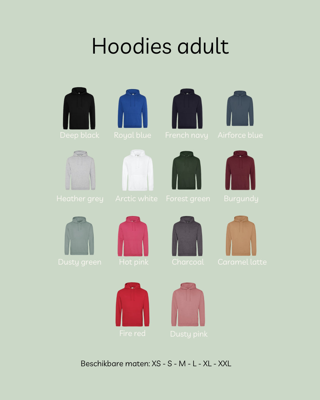 Hoodie Adult | Maak hem helemaal van jou met je eigen tekst